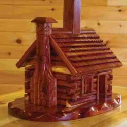 Wildwood Rustics Red Cedar Log Cabin Lamp