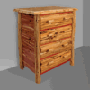 Cedar log chest