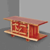 Wildwood Rustics Red Cedar Log Coffee Table With 2-Drawers