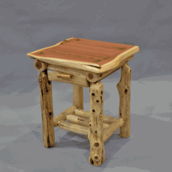 Wildwood Rustics Red Cedar Log Nightstand - 1 Drawer