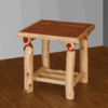 Wildwood Rustics Red Cedar Log Nightstand