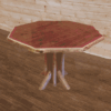 Wildwood Rustics Red Cedar Log Octagon Dining Table