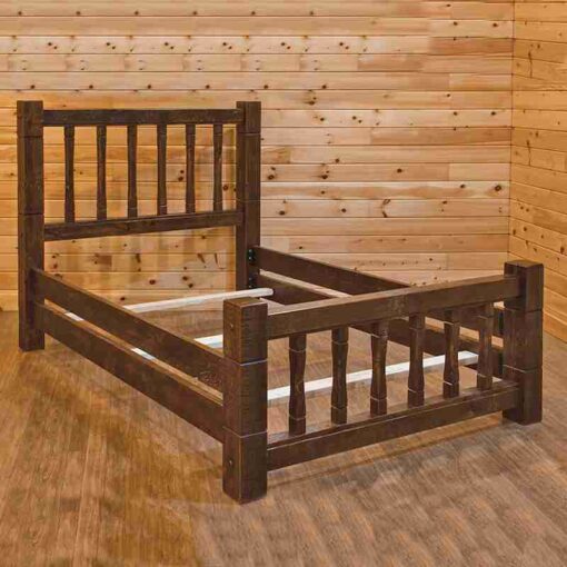 Wildwood rustics rough sawn pine bed