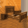 Wildwood Rustics Rough Sawn Pine Panel Bedroom Set