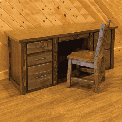 Wildwood rustics rough sawn pine desk 27