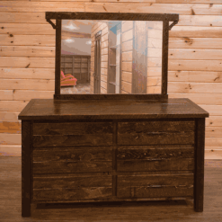 Wildwood Rustics Rough Sawn Pine Dresser - 6 Drawer