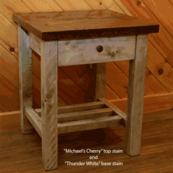 Wildwood rustics rough sawn pine nightstand 1 drawer 42
