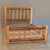 Wildwood Rustics Two-Tone Cedar Log Bed