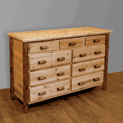 Log 9 Drawer Dresser