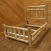 Wildwood Rustics White Cedar Log Bed With Double Top Headboard Rail