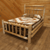 Wildwood Rustics White Cedar Log Bed With Turkey Foot Headboard