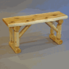 Wildwood Rustics White Cedar Log Bench