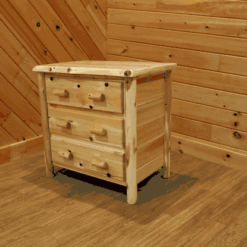 Wildwood rustics white cedar log chest 3 4 or 5 drawer 18