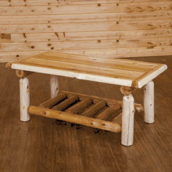 Wildwood Rustics White Cedar Log Coffee Table