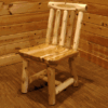 Wildwood Rustics White Cedar Log Dining Chair With Spindle Back
