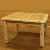 Wildwood Rustics White Cedar Log Dining Table With Extension Leaves
