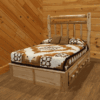 Wildwood Rustics White Cedar Log Platform Bed