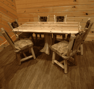 wildwood rustics white cedar log stump table 85