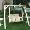 Wildwood Rustics White Cedar Log Swing