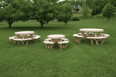 Wildwood rustics white cedar picnic table 48