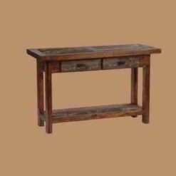 Wyoming Reclaimed Wood 2 Drawer Sofa Table