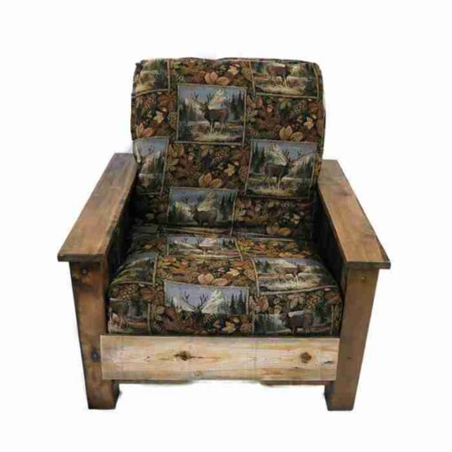Wyoming reclaimed wood lounge chair - image 2