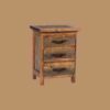 Wyoming Reclaimed Wood Nightstand - 3 Drawer