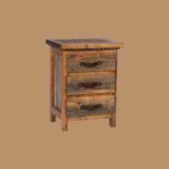 Wyoming Reclaimed Wood Nightstand - 3 Drawer