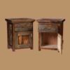 Wyoming Reclaimed Wood Nightstand - One Drawer, One Door