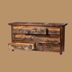 Wyoming Reclaimed Wood Seven Drawer Dresser