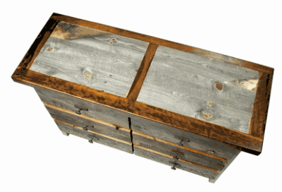 Wyoming reclaimed wood seven drawer dresser 93