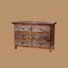 Wyoming Reclaimed Wood Six Drawer Dresser