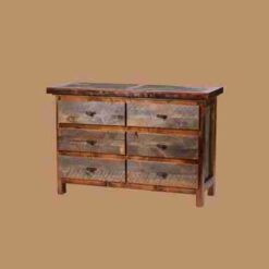 Wyoming Reclaimed Wood Six Drawer Dresser