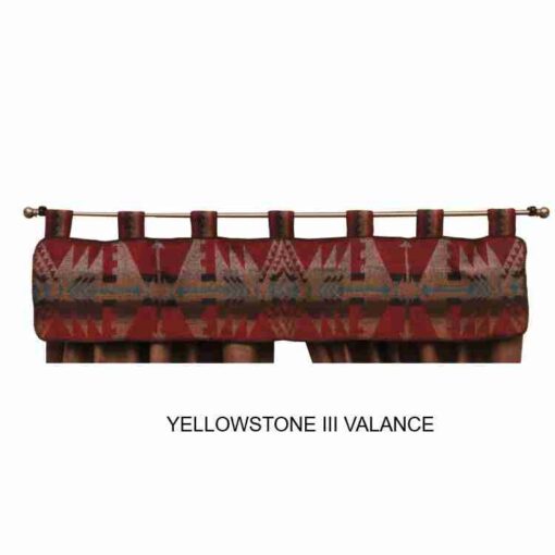 Yellowstone iii valance by wooded river