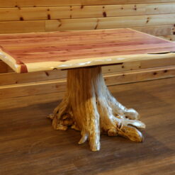Wildwood Rustics Red Cedar Log Stump Table