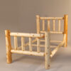 Wildwood Rustics White Cedar Log Bed With Single Rail