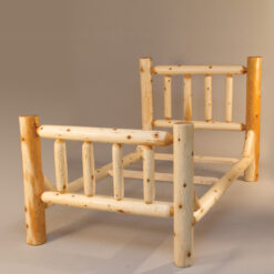 Wildwood Rustics White Cedar Log Bed With Single Rail
