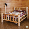Wildwood Rustics White Cedar Log Bed With Double Rail