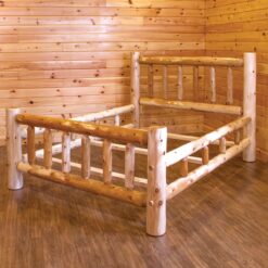 Alternative view of Wildwood Rustics White Cedar Log Bed With Double Rail
