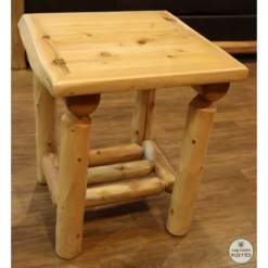 Wildwood Rustics White Cedar Open Log Nightstand/End Table