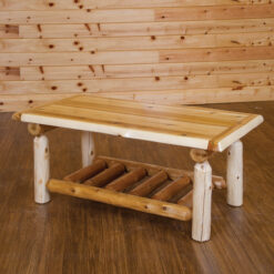 Wildwood Rustics White Cedar Log Coffee Table