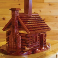Wildwood Rustics Red Cedar Log Cabin Lamp