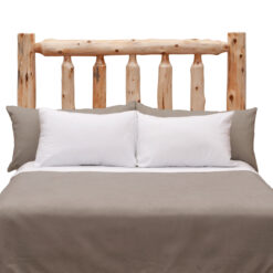 Cedar Log Headboard