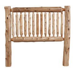 Cedar Log Headboard