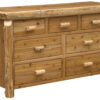  Fireside Lodge Cedar Log Dresser - 7 Drawer