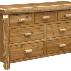  Fireside Lodge Cedar Log Dresser - 7 Drawer