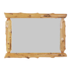 Fireside Lodge Cedar Half Log Mirror