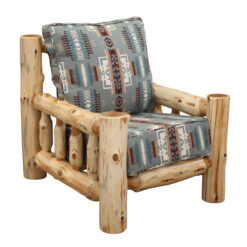 Alternative view of Fireside Lodge Cedar Log Lounge Chair w/o Ottoman