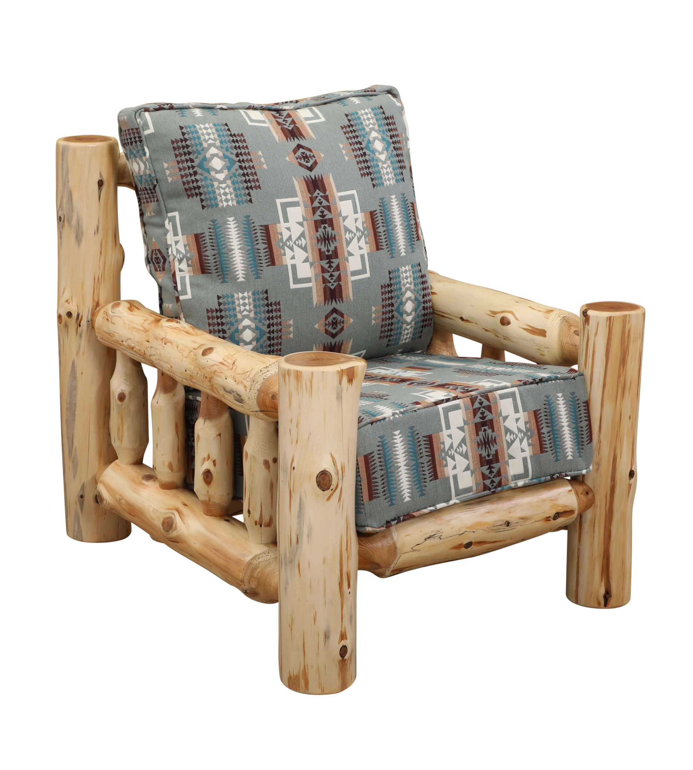 Fireside Lodge Cedar Log Lounge Chair W/O Ottoman 2 Fireside lodge cedar log lounge chair w/o ottoman - image 2