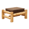 Fireside Lodge Cedar Log Ottoman For Lounge Chair